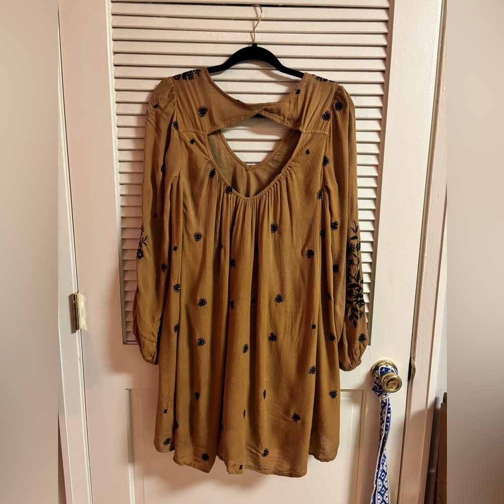 Free People Sweet Tennessee Embroidered Floral Tunic Dress size XS - Picture 7 of 12